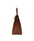 Kelly 35 In Tangerine/Cognac/Etrusque Ostrich, bottom view